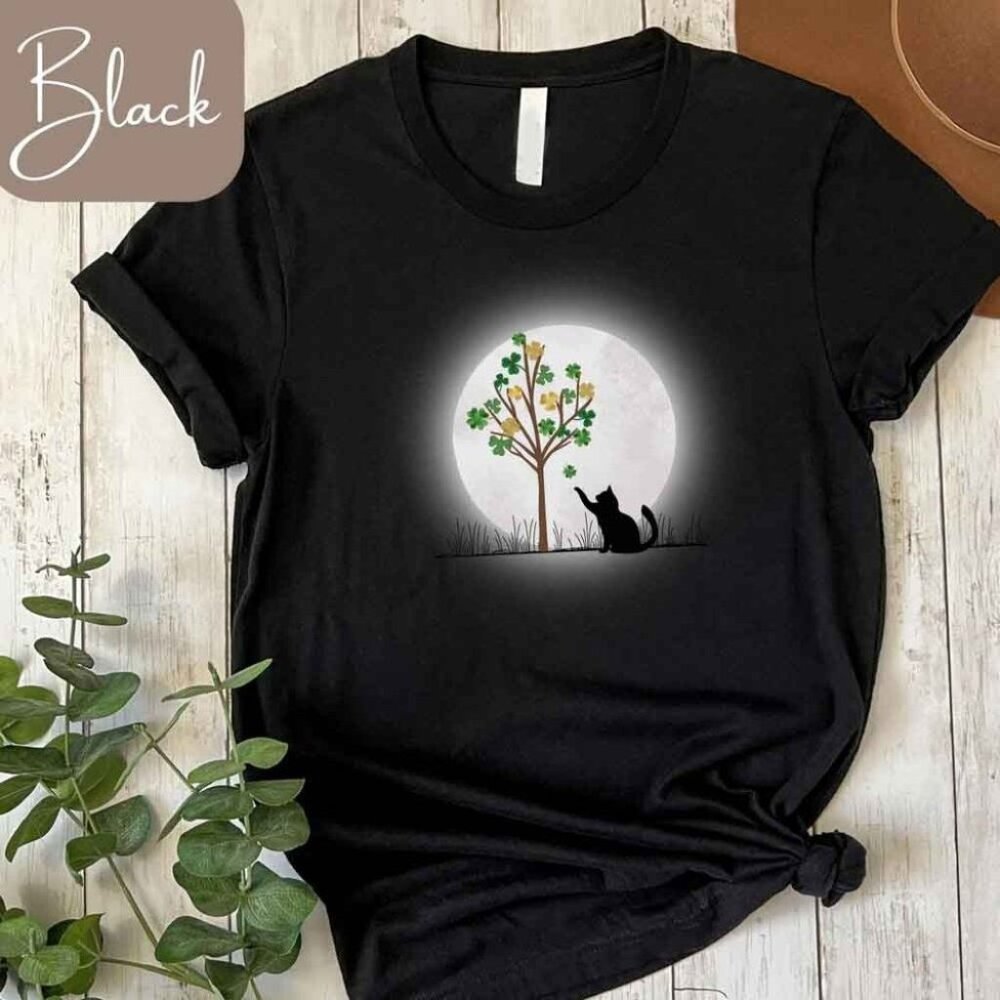 Cat St Patricks Day Tshirt Cat Lover St Patricks Day Gifts